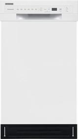 img 4 attached to 🔘 Frigidaire 18 in. ADA Compact Front Control Dishwasher in White: Dual Spray Arms, 52 dBA, with Room-of-Choice Delivery