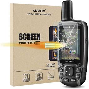 img 4 attached to Garmin GPSMAP 62 64 64s 64st Screen Protector (Pack of 4) - Akwox Tempered Glass Protective Film, 0.3mm 9H Hardness, Scratch-resistant, Compatible with GPSMAP 62 62s 62sc 62st 62stc 64 64s 64st GPS Devices