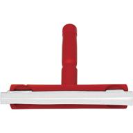 vikan 77514 10-inch red foam rubber polypropylene frame bench fixed head squeegee logo