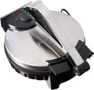 🌮 brentwood electric tortilla maker: non-stick, 10-inch, brushed stainless steel/black - perfect homemade tortillas in minutes! логотип