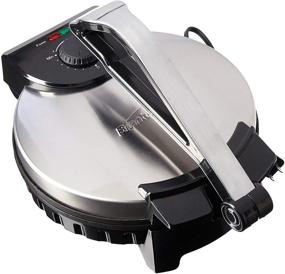 img 3 attached to 🌮 Brentwood Electric Tortilla Maker: Non-Stick, 10-inch, Brushed Stainless Steel/Black - Perfect Homemade Tortillas in Minutes!