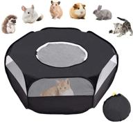 🐾 breathable small animal playpen by suwikeke - foldable & portable pet cage tent with anti-escape top cover for hamster, chinchillas, hedgehogs, guinea pigs, rabbits, and kittens logo