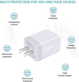 img 2 attached to Быстрая зарядка 3.0 USB сетевое зарядное устройство с двумя кабелями Type C длиной 6 футов для Samsung Galaxy S21 Ultra S20 FE 5G Note 21 20 Ultra A21 A51 A10E A50 A11 A71 A20 S10 5G S10e S9