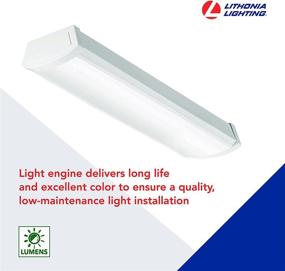 img 2 attached to 💡 Lithonia Lighting FMLWL 24 840 Low-Profile LED Wraparound Flush Mount Light 4000K - Ultimate Energy Efficiency and Sleek Design for any Space