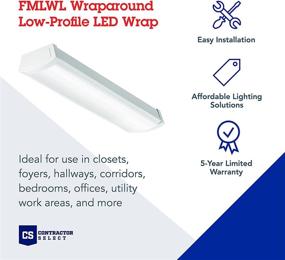 img 3 attached to 💡 Lithonia Lighting FMLWL 24 840 Low-Profile LED Wraparound Flush Mount Light 4000K - Ultimate Energy Efficiency and Sleek Design for any Space