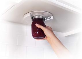 img 3 attached to 🔓 Easy Off Under Cabinet Jar Lid & Bottle Opener - Ideal for Seniors, Weak Hands, and Arthritis