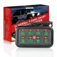 🔧 enhance control with the 8 gang switch panel kit: auto power plus circuit control box for trucks, atvs, utvs, boats, and marine vehicles logo