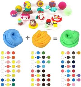 img 2 attached to Simuer 36 Pack Fluffy Slime Modeling Clay: DIY Soft Air-Dry Clay Craft with Tools - Ultra-Light Modeling Dough for Children's Education, Toys, and DIY Gifts (36 Colors)
