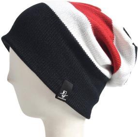 img 2 attached to 🧢 Retro Grey Boys' Accessories: VECRY Slouchy Knitted Hats & Caps for Children