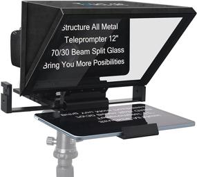 img 4 attached to 📱 12" ToucLait Tablet Teleprompter with Detachable Design for DSLR Video Cameras Shooting, Tempered Beam Splitter Glass, APP Compatibility with iOS/Android, All Metal Construction (No Plastic)