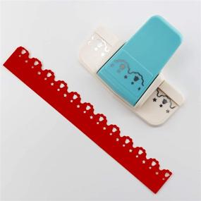 img 1 attached to 🎄 Christmas Scrapbooking Supplies: KAMEI Border Edge Scroll Pattern Paper Craft Punch for DIY Projects