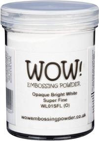 img 1 attached to 🤩 WOW! Opaque Bright White Superfine Embossing Powder - Large 160ml Size