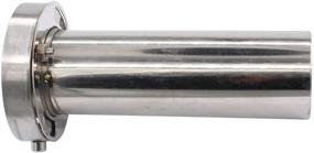 img 2 attached to 🔊 Premium 3.5'' Adjustable Stainless Steel Round Exhaust Muffler Tip with Removable Silencer for Enhanced Sound Control