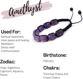 img 2 attached to 📿 Authentic 7 Chakra Adjustable Bracelets for Women and Men, Crystal Healing Stones Bracelets, Supernatural Reiki Stones Bead Bracelets, Natural Stone Braided Bracelets