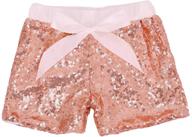 👶 cilucu baby girls sequin shorts toddler | sparkly shorts on both sides | enhanced seo logo