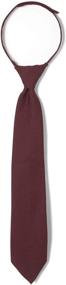 img 1 attached to Adjustable Solid Color Tie for Boys School Uniforms - French Toast