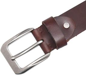 img 1 attached to 👞 Timeless Style: Genuine Leather Casual Antique Buckle - Elevate Your Outfit!