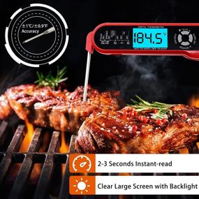 img 3 attached to 🌡️ 2-in-1 Dual Probe Digital Food Thermometer for Cooking - Instant Read Meat Thermometer with Alarm, Waterproof Oven Smoker Grilling BBQ Milk Candy Beef Turkey Deep Frying