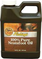 🏔️ fiebing's 100% pure neatsfoot oil: natural leather preservative for boots, gloves, saddles & more - 16 oz logo