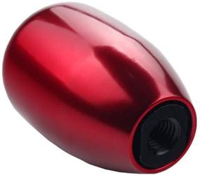 img 1 attached to 🔴 DEWHEL Red Aluminum Manual Shift Knob - M10x1.25 Screw On - 5-Speed
