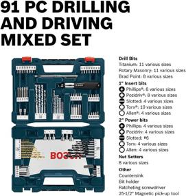 img 1 attached to Bosch 91 Piece Drilling Driving MS4091