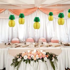 img 3 attached to 🍍 TOODOO 6 Pieces Tissue Paper Pineapples: Ideal Hawaiian Themed Party Supplies & Home Decor for Unforgettable Celebrations