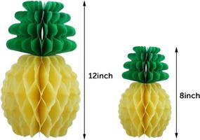 img 2 attached to 🍍 TOODOO 6 Pieces Tissue Paper Pineapples: Ideal Hawaiian Themed Party Supplies & Home Decor for Unforgettable Celebrations