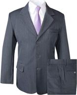 👦 boys' clothing and suits & sport coats in navy ivory pinstripe from spring notion logo