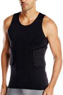 🛡️ dgxinjun men's 3-pad compression training vest with sleeveless t-shirt and short set - ribs, back, thighs, buttocks, elbow, and knee protector for football, soccer, basketball, hockey - protective gear logo