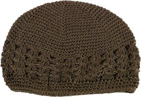 img 2 attached to Stay Warm and Stylish with the Shoe String King SSK Knit Kufi Hat - Koopy Cap - Crochet Beanie