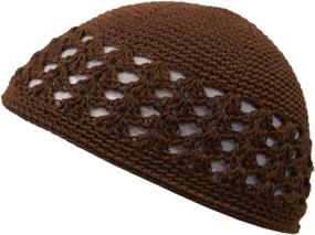 img 3 attached to Stay Warm and Stylish with the Shoe String King SSK Knit Kufi Hat - Koopy Cap - Crochet Beanie