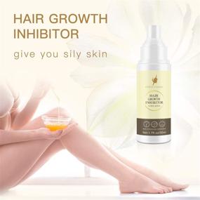 img 2 attached to 💆 Hair Inhibitor 50ml Enhanced: Effective Hair Stop Spray, Non-Irritating Hair Removal Aid for Body, Face, Arms, Armpits, Legs – Ideal for Men and Women