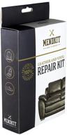 🛋️ restorative leather and vinyl repair kit - adhesive putty filler glue, patch fabric and tools - fixes scratches or cracks on white couches, dark black sofas, and light blue car seats logo
