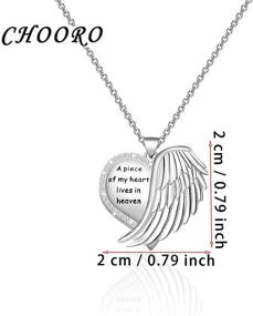 img 3 attached to 🌸 Sympathy Necklace for Girls by CHOORO - Memorial Jewelry for Meaningful Remembrance