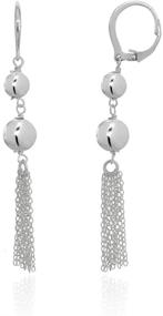 img 3 attached to Sterling Silver Dangling Leverback Earrings