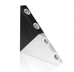 img 2 attached to Lemonbest Modern Triangle 5W LED Wall Sconce Light Fixture Indoor Hallway Up Down Wall Lamp Spot Light Aluminum Decorative Lighting For Theater Studio Restaurant Hotel (Hardwired)