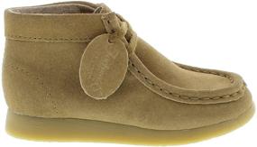 img 2 attached to 👣 FOOTMATES Wally Lace-Up Wallabee Leather Moccasin Chukka Kids Hiking Boots with Wide Toe Box and Custom-Fit Insoles, Non-Marking Outsoles - Toddlers & Little Kids, Ages 1-8