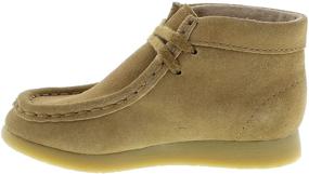 img 3 attached to 👣 FOOTMATES Wally Lace-Up Wallabee Leather Moccasin Chukka Kids Hiking Boots with Wide Toe Box and Custom-Fit Insoles, Non-Marking Outsoles - Toddlers & Little Kids, Ages 1-8