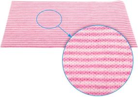 img 3 attached to 🧻 Fresh Towel Foodservice Reusable Paper Towels - 1/4 Fold, 13 x 20 inches - Pink Straight Line Pattern (1 Case of 200) - All Purpose Cleaning Towels for Efficient Hygiene