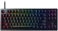 🎮 renewed razer huntsman tournament edition tkl tenkeyless gaming keyboard: linear optical switches, customizable chroma rgb lighting, programmable macros - matte black logo