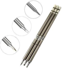 img 3 attached to 🔥 Premium T12 Soldering Iron Tip Set for HAKKO T15 T12 & ShineNow T12 Soldering Station - 3pcs IL+D24+BC2