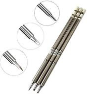 🔥 premium t12 soldering iron tip set for hakko t15 t12 & shinenow t12 soldering station - 3pcs il+d24+bc2 logo