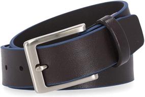 img 3 attached to Skechers Mens Casual Black Perforated Men's Accessories and Belts