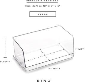 img 2 attached to BINO Large Stackable Plastic Storage Bins from THE MYRIAD COLLECTION 📦 - Multi-Use Organizer Bins for BPA-Free Pantry, Home, Fridge, and Freezer Organization