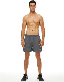 img 3 attached to 🩳 SILKWORLD Men's 5" Soccer Running Workout Training Shorts: Pack of 2-3 with Convenient Zipper Pockets