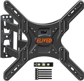 img 4 attached to 📺 ELIVED Full Motion TV Wall Mount: Swivel, Tilt & Articulating Arm Bracket for 26-55" Curved/Flat TVs - Max VESA 400x400mm, 88 lbs