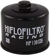 🔧 hiflofiltro black 2 pack hf138rc-2 premium racing oil filter: optimal performance for racers - pack of 2 logo