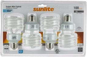 img 2 attached to 💡 Sunlite 00835-SU Mini Spiral CFL Light Bulbs, 23W (100W Equivalent), E26 Medium Base, 1500 Lumens, 10,000 Hour Life Span, 6500K Daylight Color Temperature, 4-Pack (1 Piece)