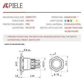 img 3 attached to 🔌 ELE API Momentary Waterproof Stainless Self Reset