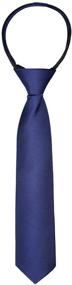 img 4 attached to 👔 Alizeal Skinny Necktie with Zipper Pre-Tied: Enhancing Boys' Accessories in Neckties